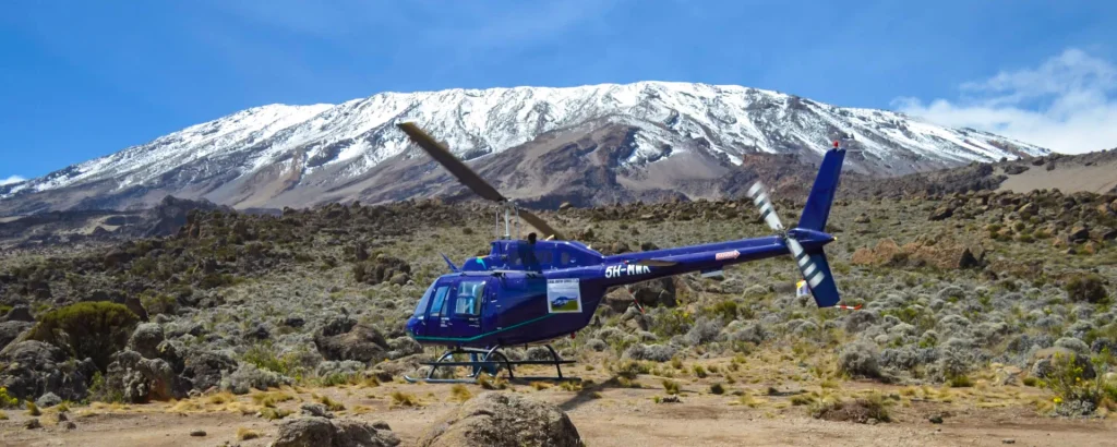 helicopter tour kilimanjaro