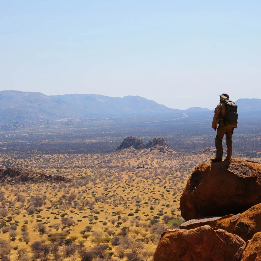 view in namibiga erongo mountains