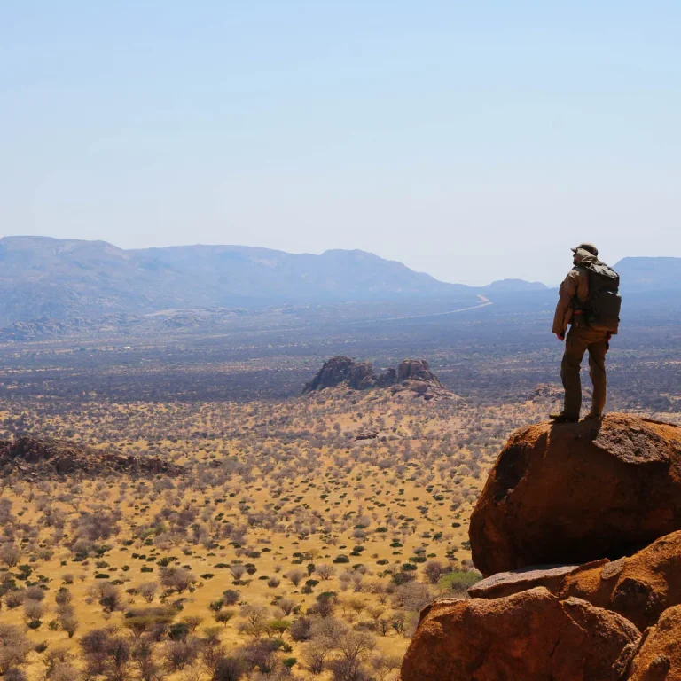 view in namibiga erongo mountains