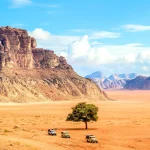 Scenic Jordanian Desert in Wadi Rum, Jordan